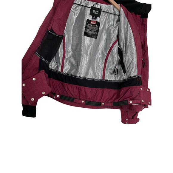 Nils Womens Red Burgundy Winter Ski Jacket Thermore Recco Technology Size 6 - Picture 11 of 16